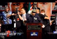 Rueda de prensa tras el Mayweather-Canelo
