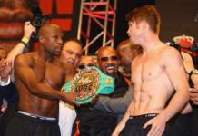 Mayweather y Canelo han dado el peso