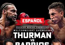 Espléndida velada de PBC para el sábado, encabezada por Keith Thurman y Mario Barrios