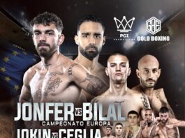 Pesaje y entrenamiento público del campeonato de Europa entre Jon Fernández y Somay Bilal