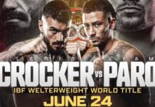 Lewis Crocker ante Liam Paro, defensa mundial del peso wélter entre semana